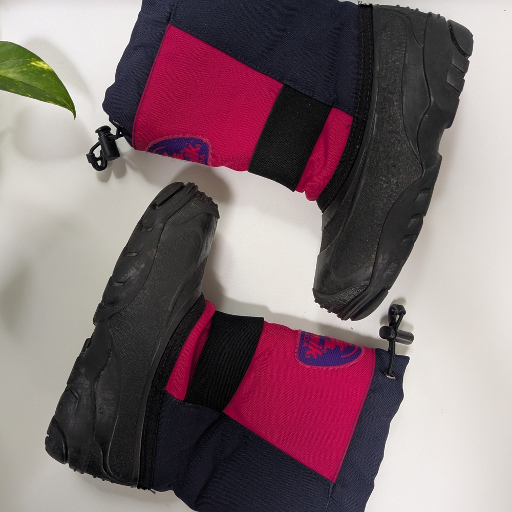 Kids' Pink and Black Winter Boots